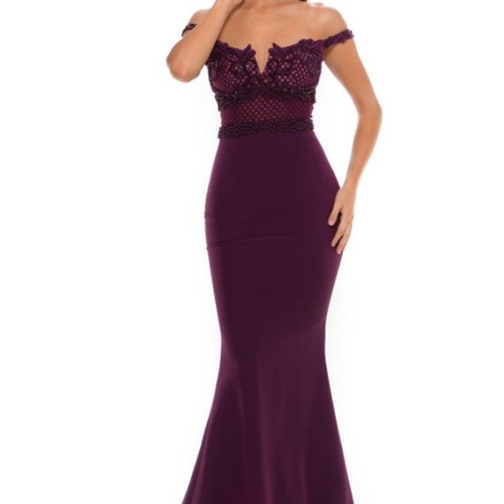 PORTIA & SCARLET VICTORIA PLUM M DRESS